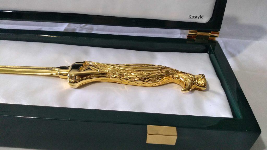 best_luxury_letter_opener_by_atelier_kostylo Handcrafted luxurious golden letter opener in the shape of an eagle in a beautiful luxury box