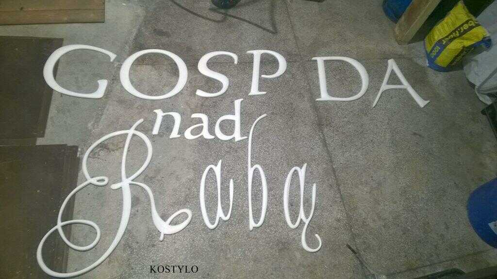 prepared letter models with an interesting design for forming in sand casting moulds by Kostylo atelier