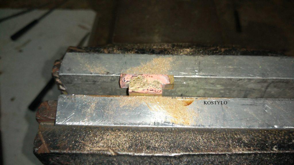 the silver-soldered brass components will be manually grinded in the kostylo atelier