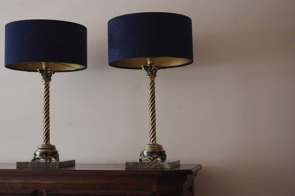 luxury_brass_stand_lamp_with_green_marble_handcrafted_by_kostylo_atelier Beautiful, unique, original pair of brass lamps antiqued to bronze, set on elegant green marble, for any luxurious and stylish interior, designed and handcrafted by Kostylo atelier