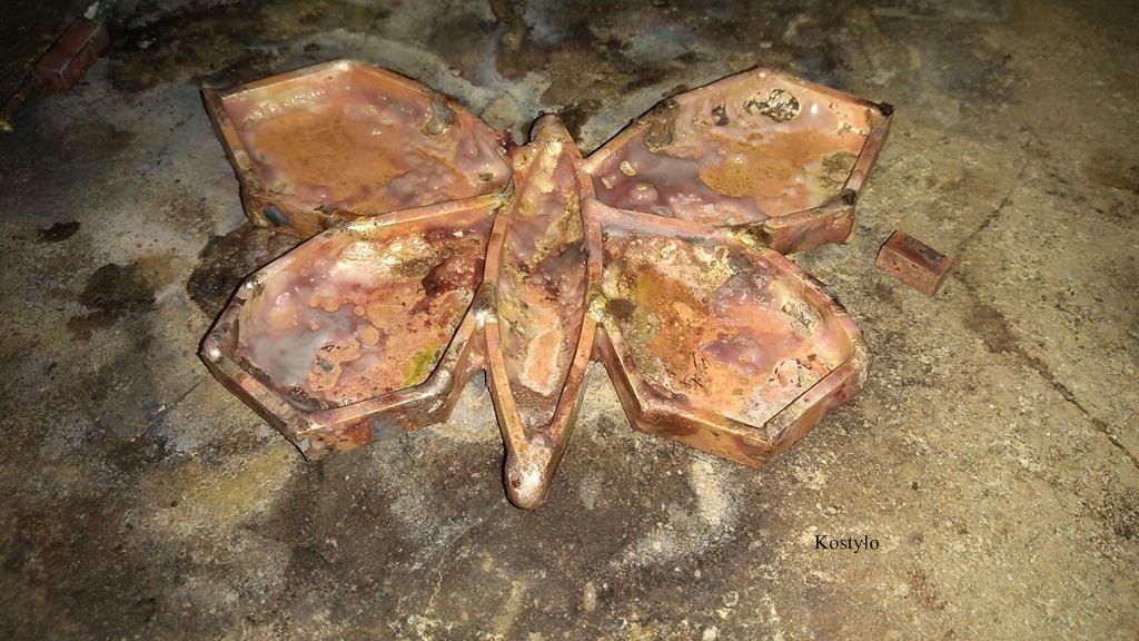 Luxury European Style Trouser Buckle with Butterfly Soldered with Silver Silver-soldered elements of the large butterfly bas-relief for a luxury belt buckle, which will later be hand-sanded by Kostylo atelier