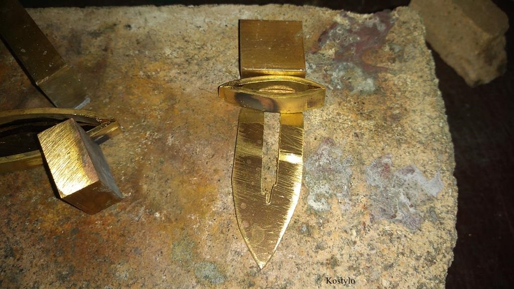 Precisely fitted butterfly torso prepared for silver soldering at Kostylo atelier