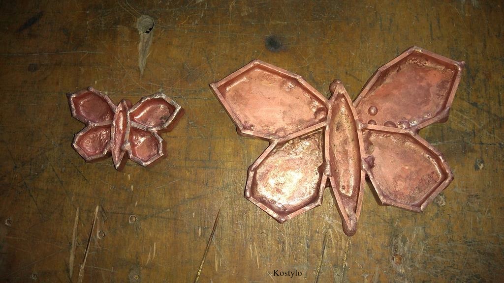 All precisely matched elements are silver-soldered into a future butterfly bas-relief for luxury buckle by Kostylo atelier